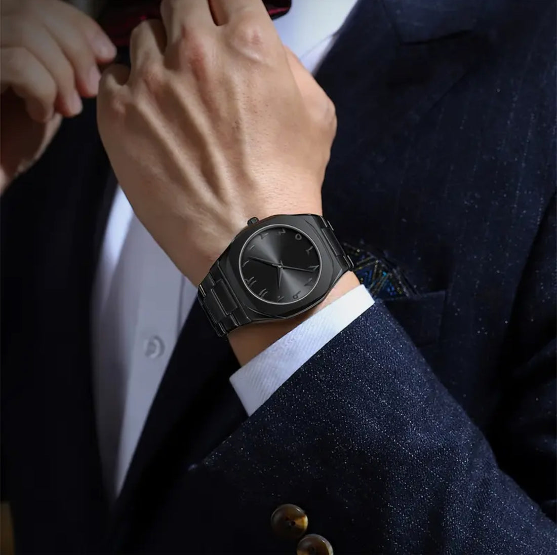 Black Arabic Aura Men’s Watch