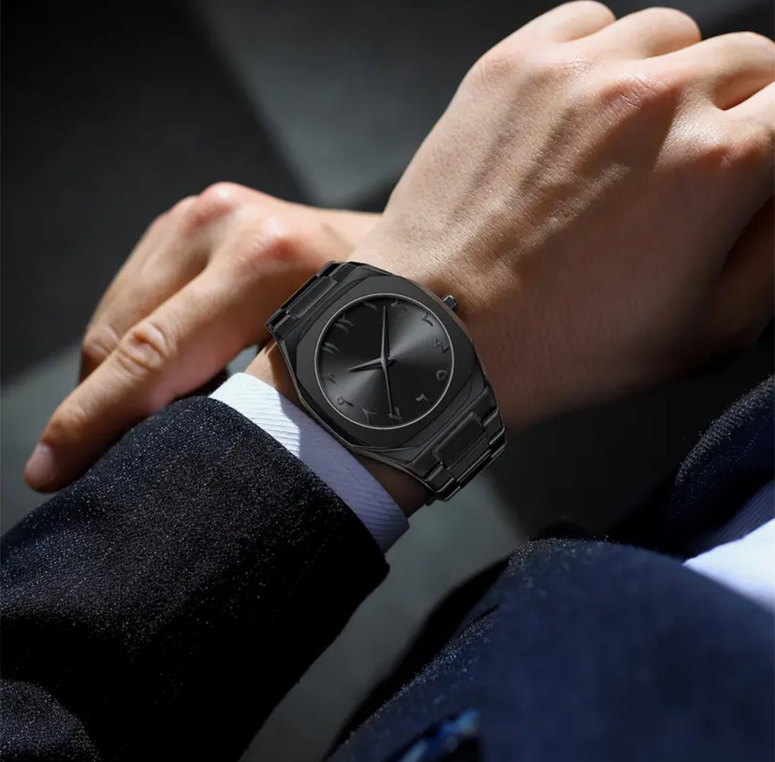 Black Arabic Aura Men’s Watch